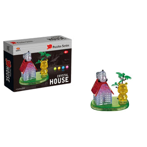 3D Crystal House Puzzle Playset For Kids