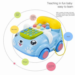 Early Education Multifunctional Phone Car Toy For Kids