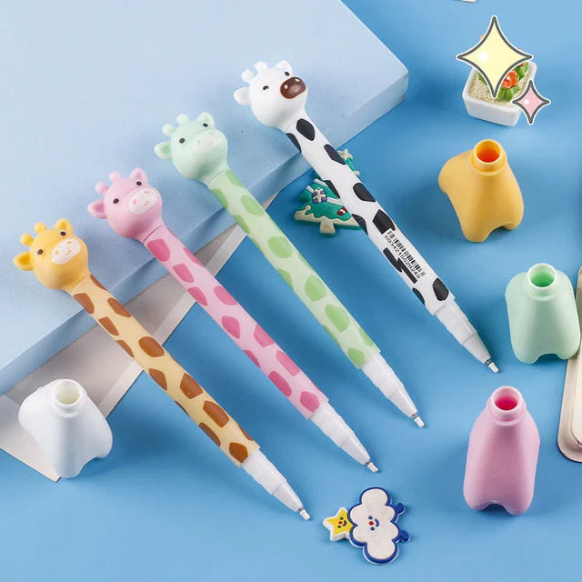 1 Piece Kawaii Cute Giraffe Cartoon Gel Pen