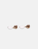 Tory Burch Gold Rope Logo Drop Earrings - Gold / Pearl