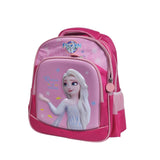 3D Frozen 13 Inch School Bag & Pink Transparent Water Bottle (GB-2020) (Deal)