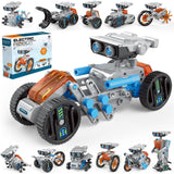 12 In 1 DIY Electrical Robot Vehicle Building Toy Set For Kids