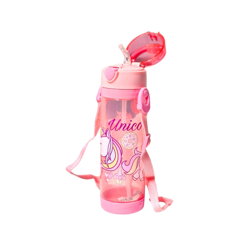 3D Unicorn 16 Inch School Bag & Unicorn Water Bottle(GB-2021) (Deal)