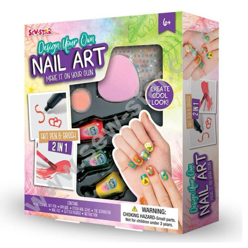 Sew Star 2 In 1 Nail Art Set: Sparkle, Shine And Express Your Style (22-024) (Deal)