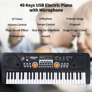 Bigfun 40 Keys Electronic Keyboard With Mic For Kids (Deal)