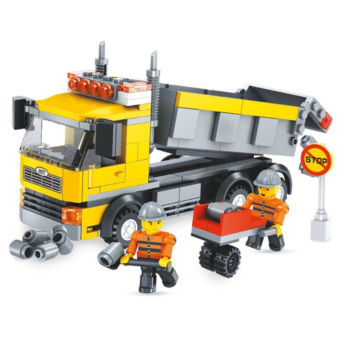 Block Construction Crew Truck For Kids