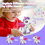 Battery Operated Dreamy Unicorn Toy With Light & Music For Kids