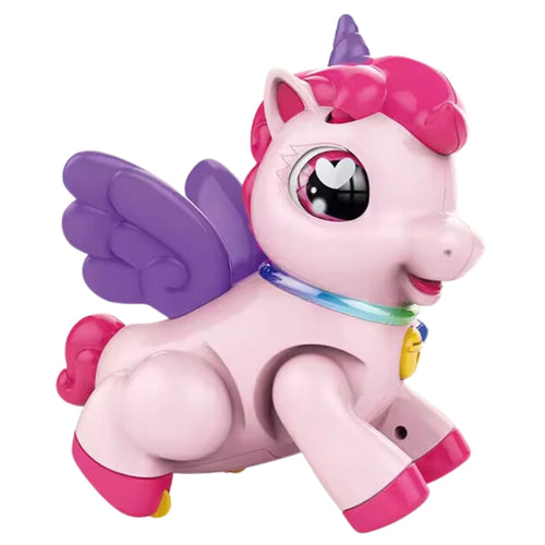 Battery Operated Dreamy Unicorn Toy With Light & Music For Kids