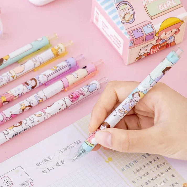 1 Pcs Cute Scenario Cartoon Design Gel-Pen (Random Design)