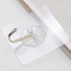 30 Pcs Strong Self Adhesive Transparent Wall Hanging Hooks