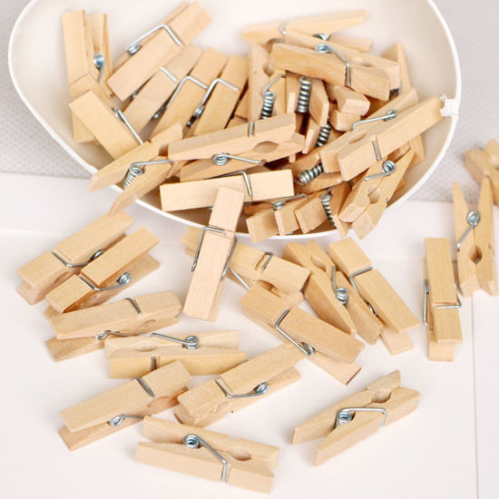 20PC Wooden Clothespins Durable Clothes Pegs Pins