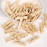 20PC Wooden Clothespins Durable Clothes Pegs Pins