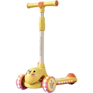 Foldable Scooty With Animated Rabbit Face For Kids