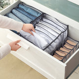 2Pcs 7 Grid Pants Organizer Storage Box