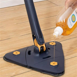 360° Rotatable Adjustable Triangle Cleaning Mop with Twist Squeeze