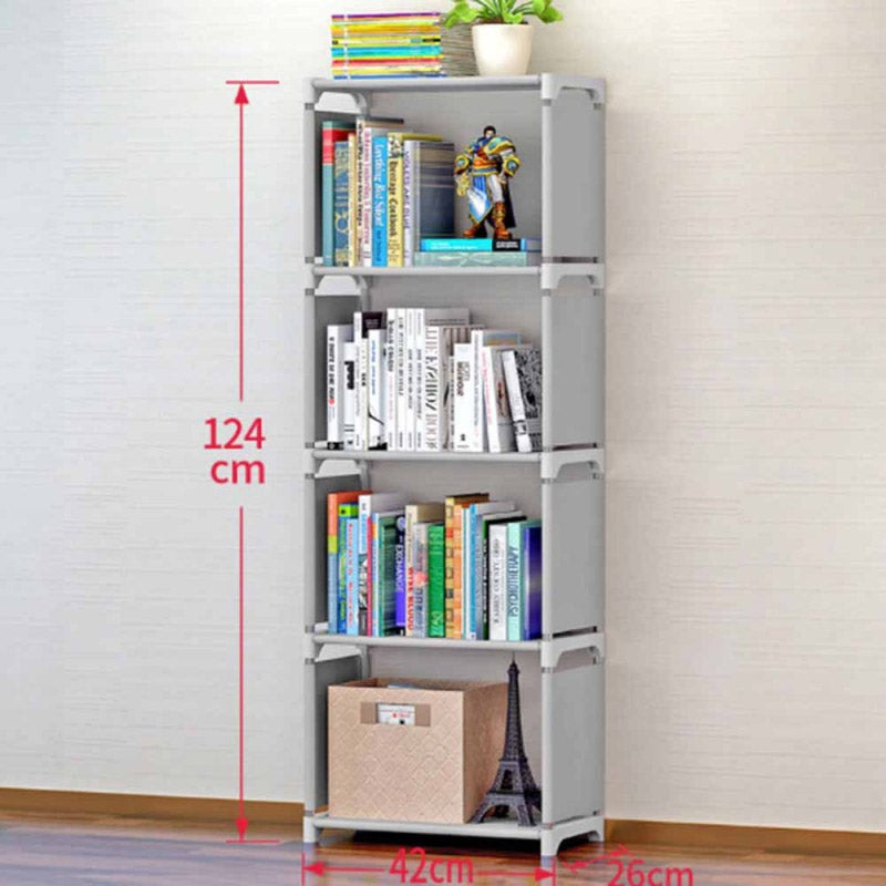 4 Layer Portable Simple Book Shelf Modern Bookcase