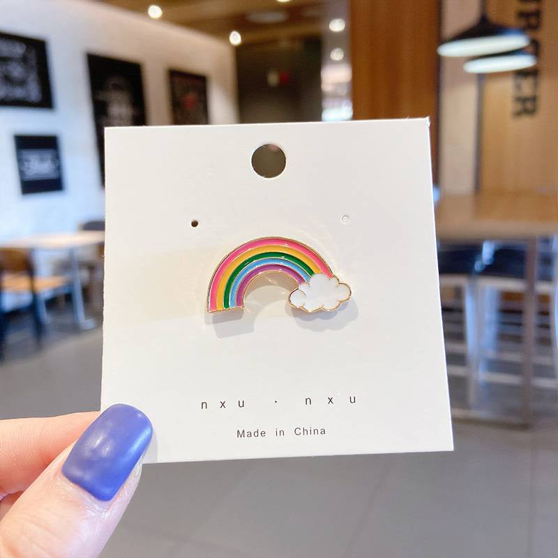 Cute Rainbow Cloud Brooch Pin