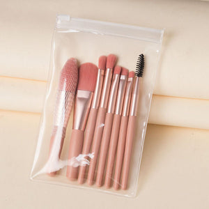 8 Pcs Travel Portable Soft Makeup Brushes Set