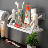 Creative Self-adhesive Wall-mounted Bathroom Storage Shelf