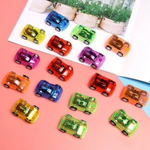 3 Pcs Crystal Candy Color Tiny Pull Back Cars