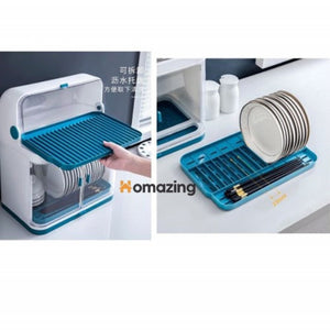 Covered Dish Rack 2 Layer Dust-Safe