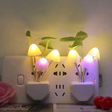 2 Pcs Colorful Sensor LED Mushroom Night Light