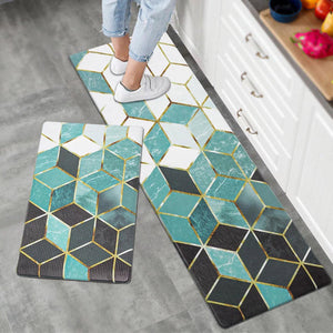 2Pcs Set Kitchen Floor Mat Non Slip-G