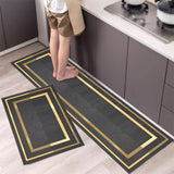 2Pcs Set Kitchen Floor Mat Non Slip-D