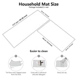 2Pcs Set Kitchen Floor Mat Non Slip-E