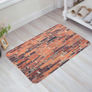 Brick Floor Bath Mat Absorbent Non-Slip