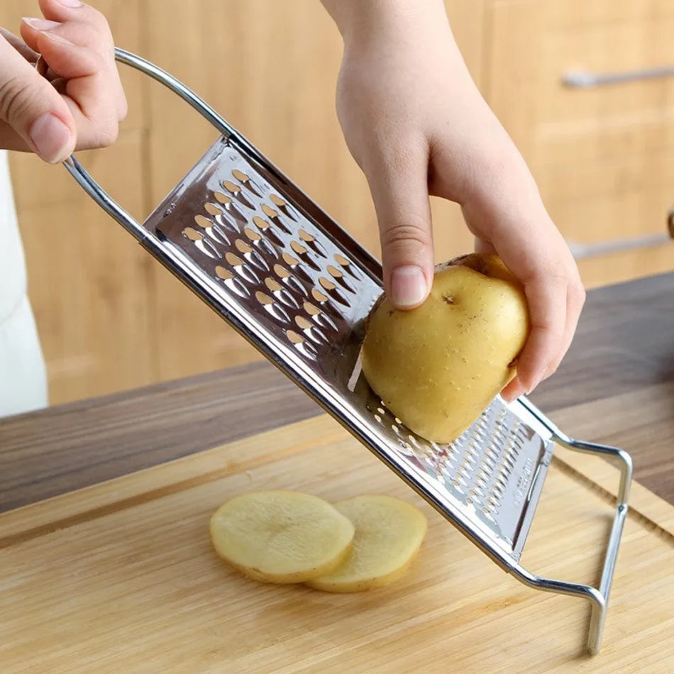 3 In 1 Vegetable Grater Stainless Steel Single Piece