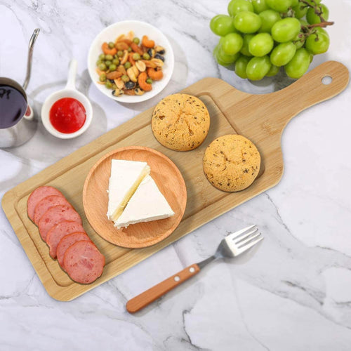 Bamboo Platter Tray With Handle