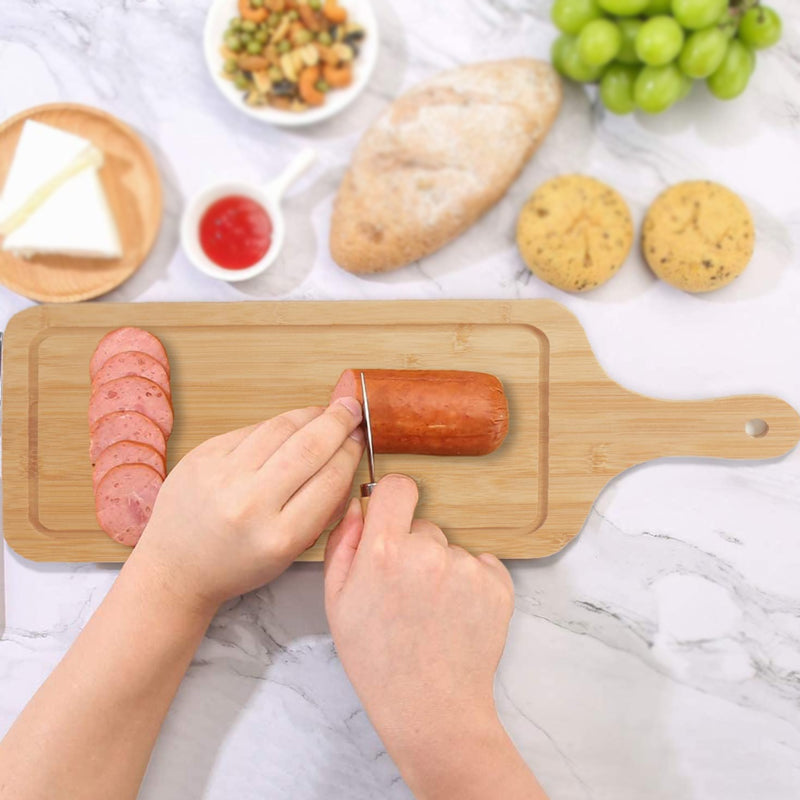 Bamboo Platter Tray With Handle