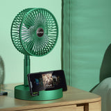 Foldable Telescopic Table Fan - Rechargeable