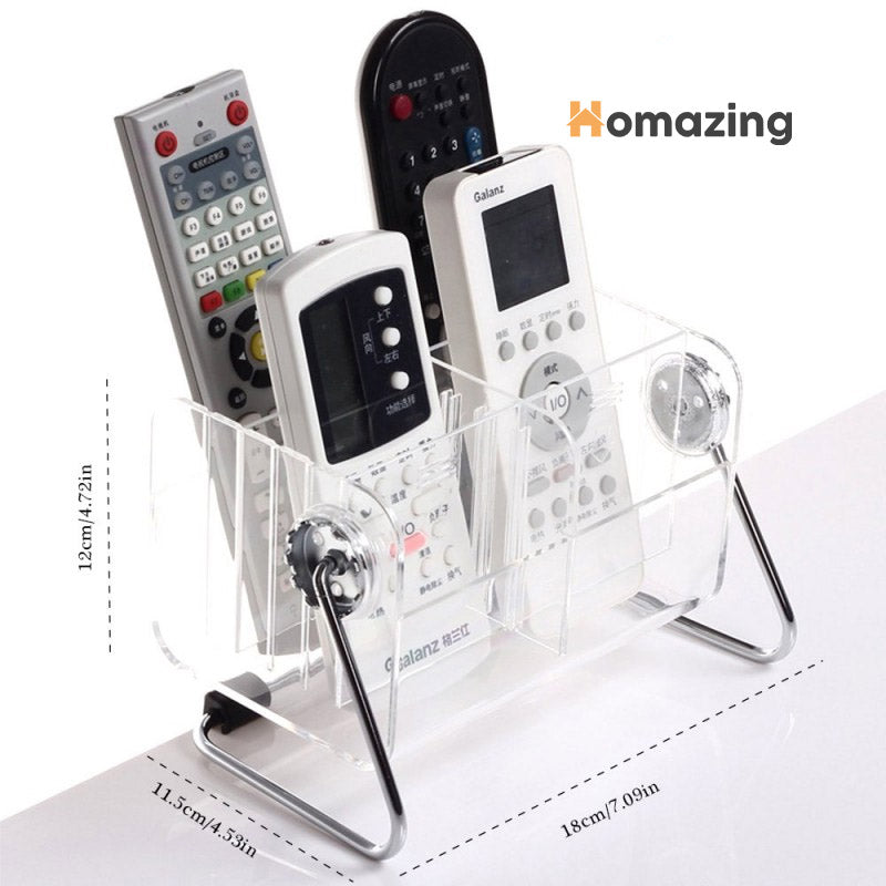 Acrylic Remote Holder - Mobile & Cosmetic Organizer - Home Desk