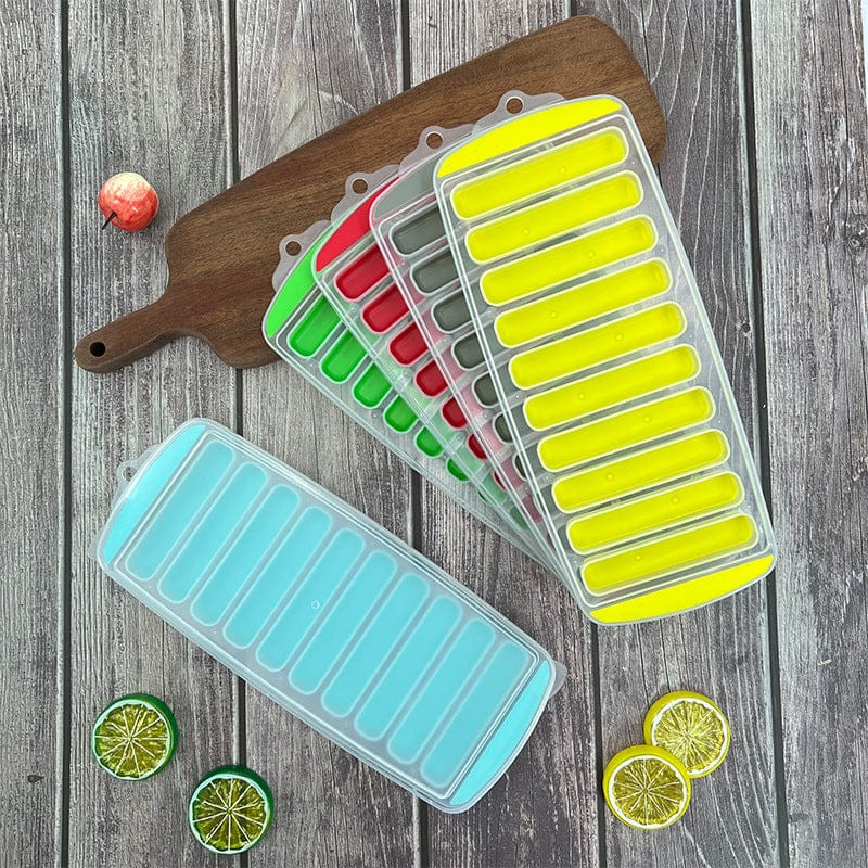 10 Grid Long Cylindrical Ice Cubes Tray