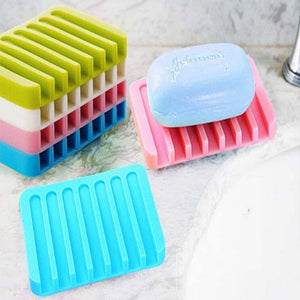 Flexible Silicone Soap And Jewelry Dish Plate Bathroom Accessories