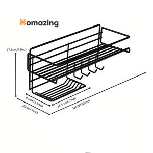 Bathroom Storage Shelf With Soap Dish