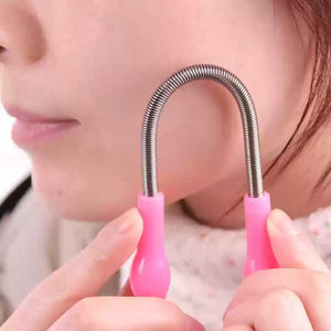 Facial Hair Remover Spring Women Manual Epilator Threading Shaving Tool