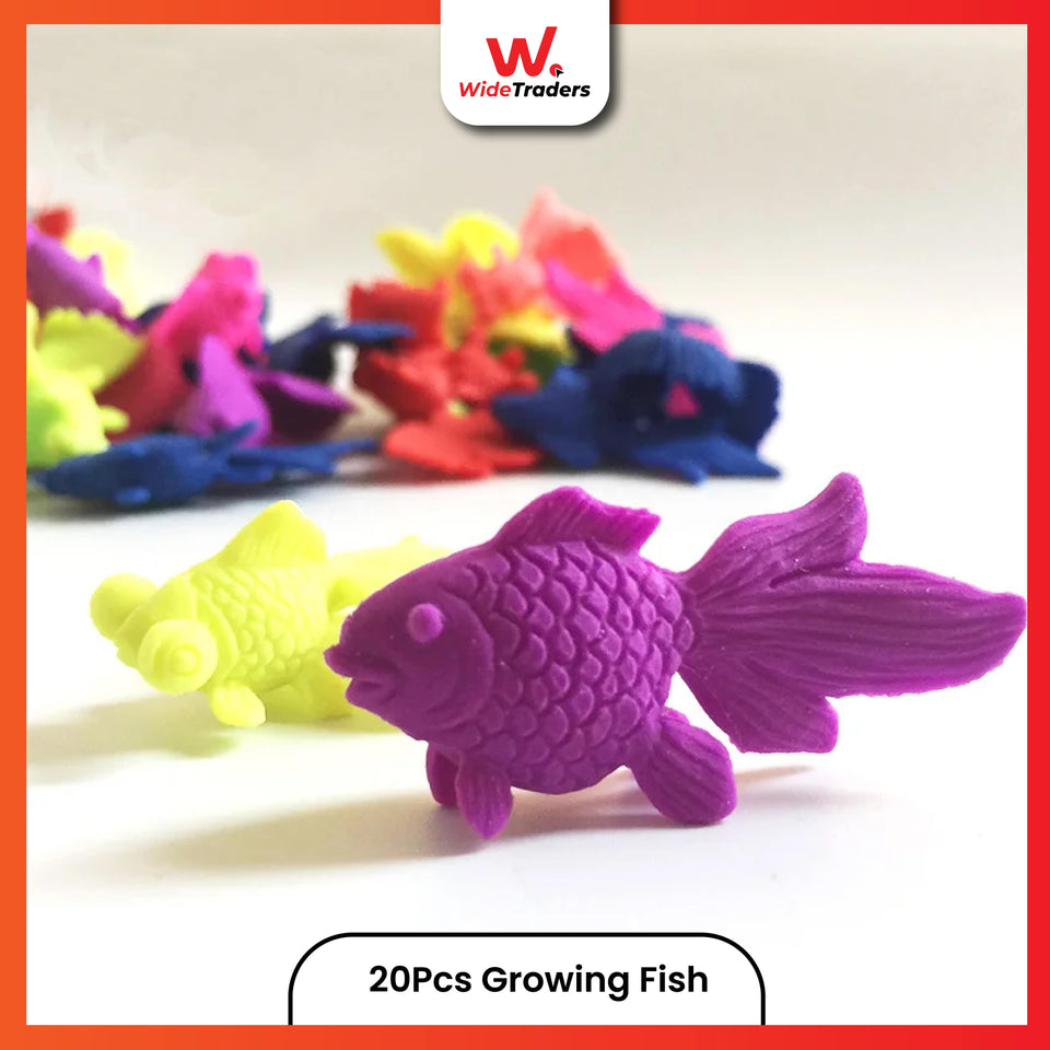 20 Pcs Water Growing Goldfish Toy