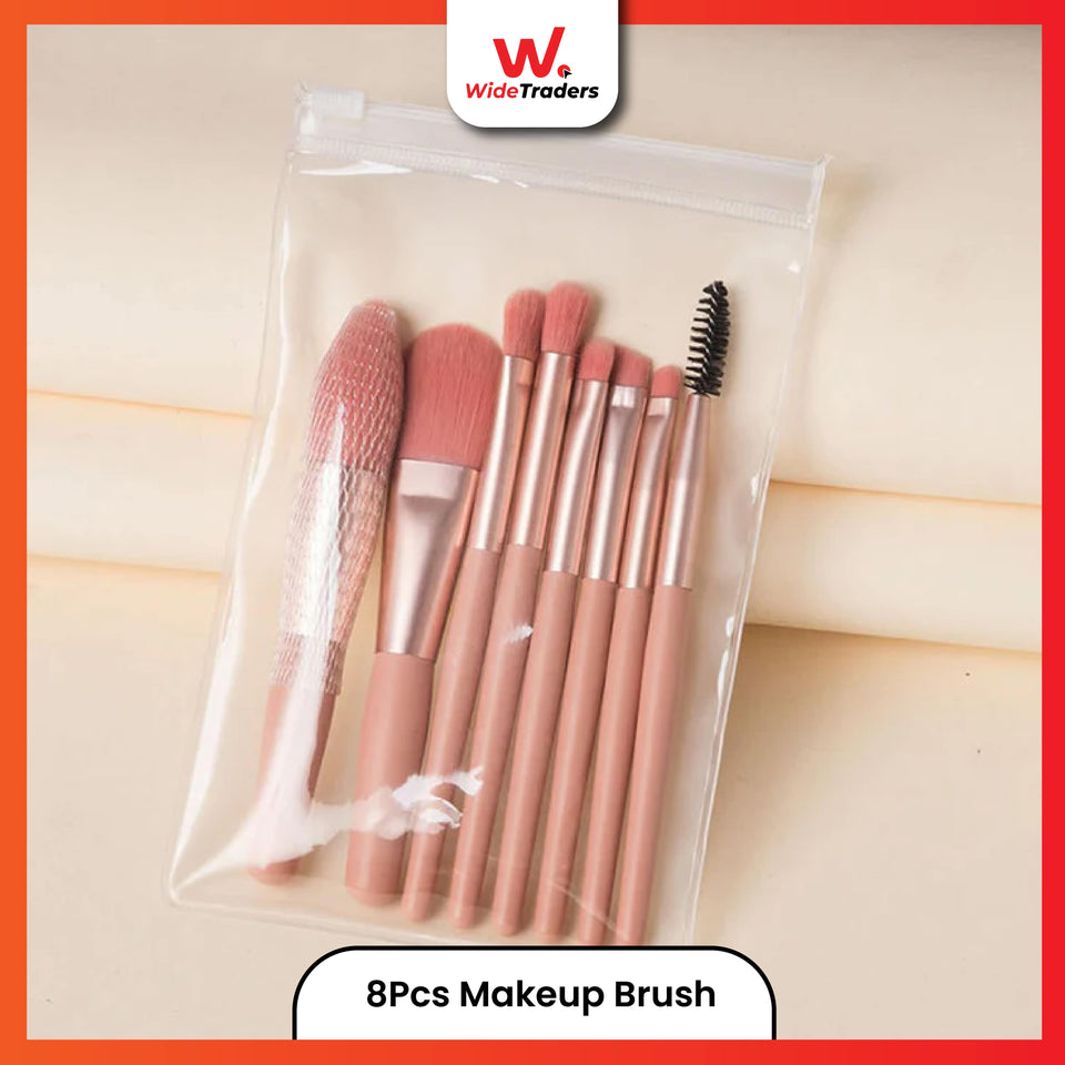 8 Pcs Travel Portable Soft Makeup Brushes Set